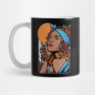 Black Woman Portrait Art Mug